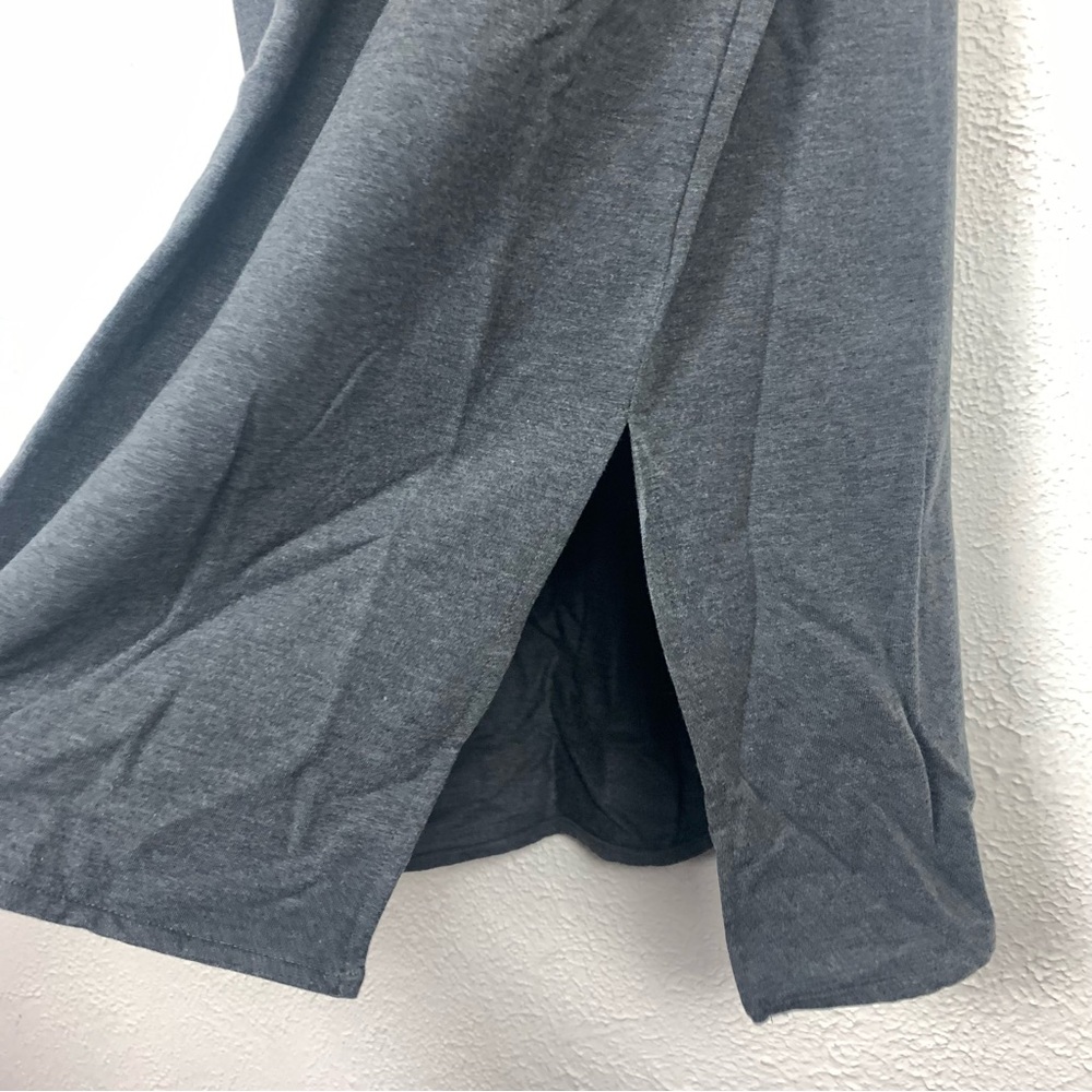 NWT Garnet hill gray maxi midi column dress size medium - Picture 8 of 10